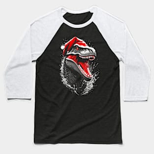 T Rex Claus Baseball T-Shirt